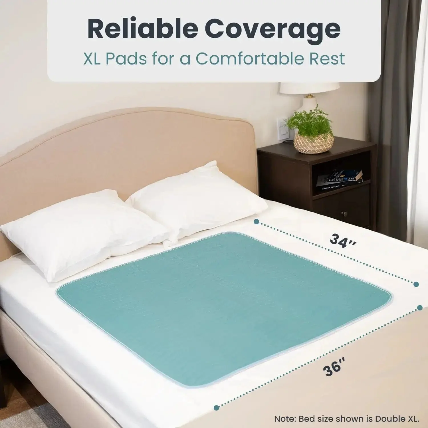 Washable Reusable Bed Pads for Incontinence (34" x 36") - Image 6
